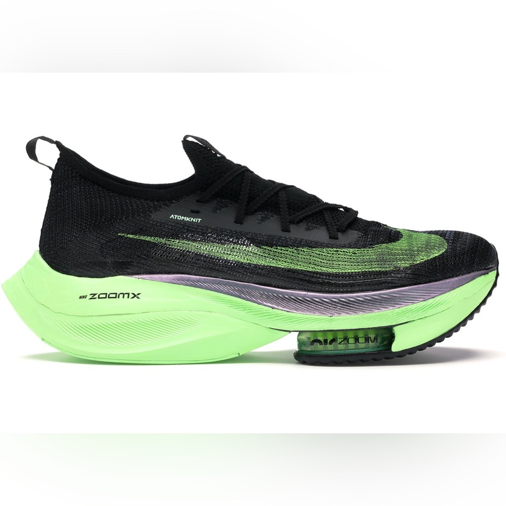 Nike Alphafly Next% Black and Lime Size 11